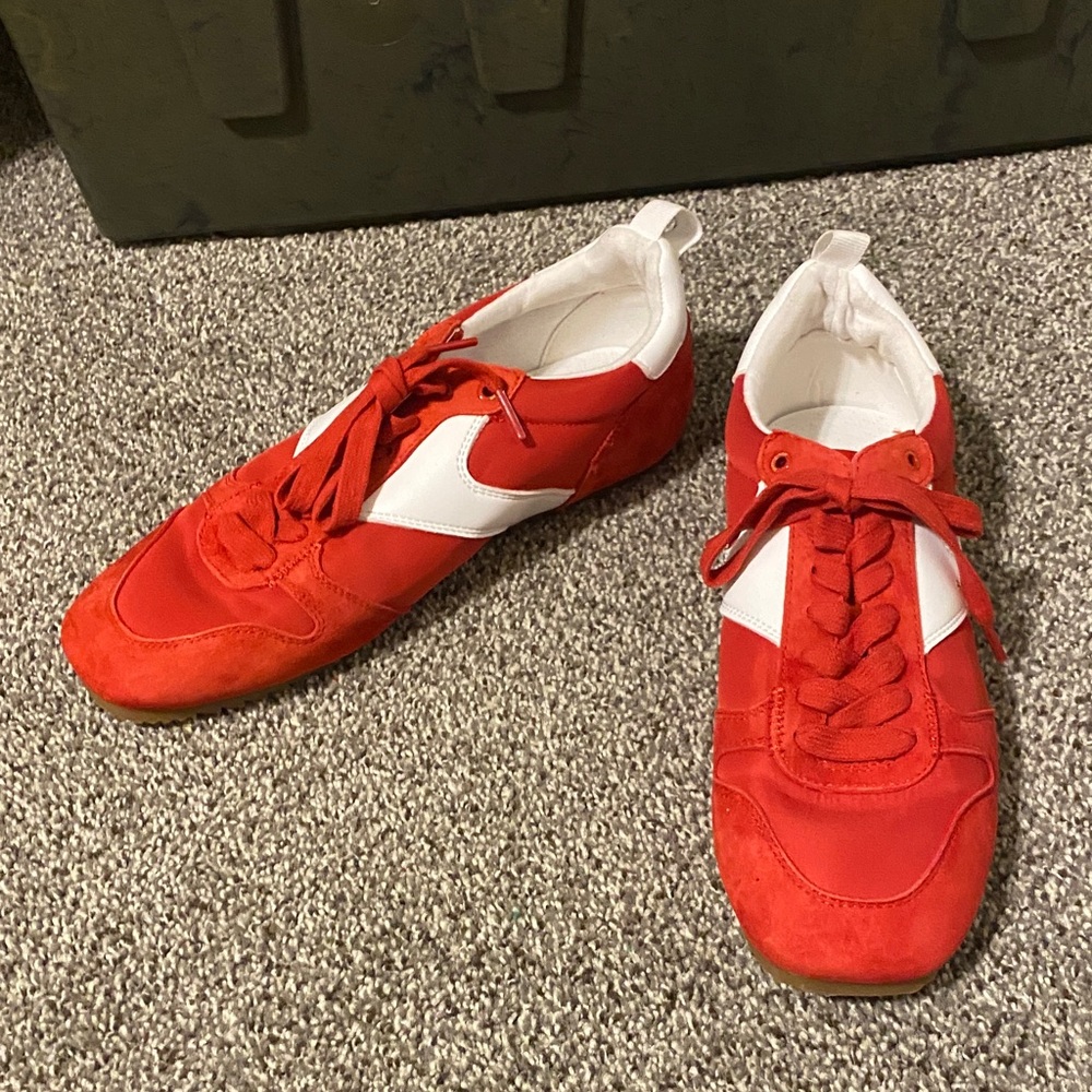 NWOB Sam Edelman Red and White Athletic Shoes